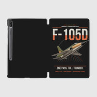 Thumbnail for F-105D Thunderchief design on black samsung tablet tablet case