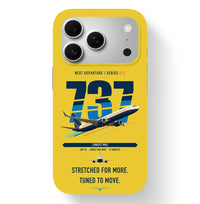 Thumbnail for Boeing 737 MAX 10 design on yellow magsafe iphone case
