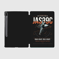 Thumbnail for Saab JAS 39C Gripen design on black samsung tablet tablet case