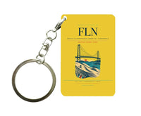 Thumbnail for Hercilio Luz International Airport (FLN) design on yellow key chain