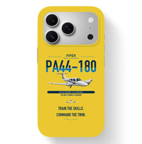 Thumbnail for Piper PA-44-180 Seminole design on yellow magsafe iphone case, for iPhone 17 Pro