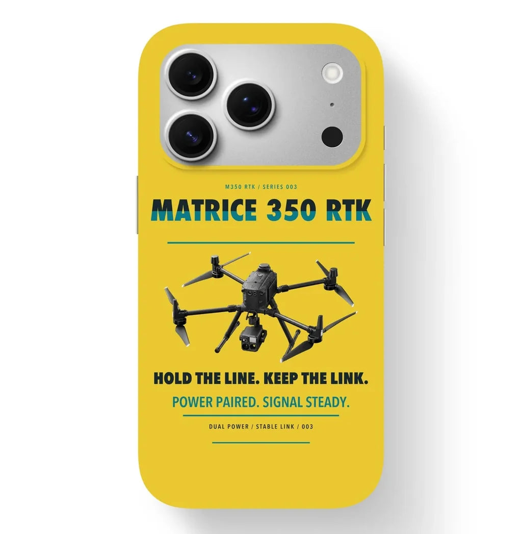 DJI Matrice 350 RTK Case design on yellow iphone case