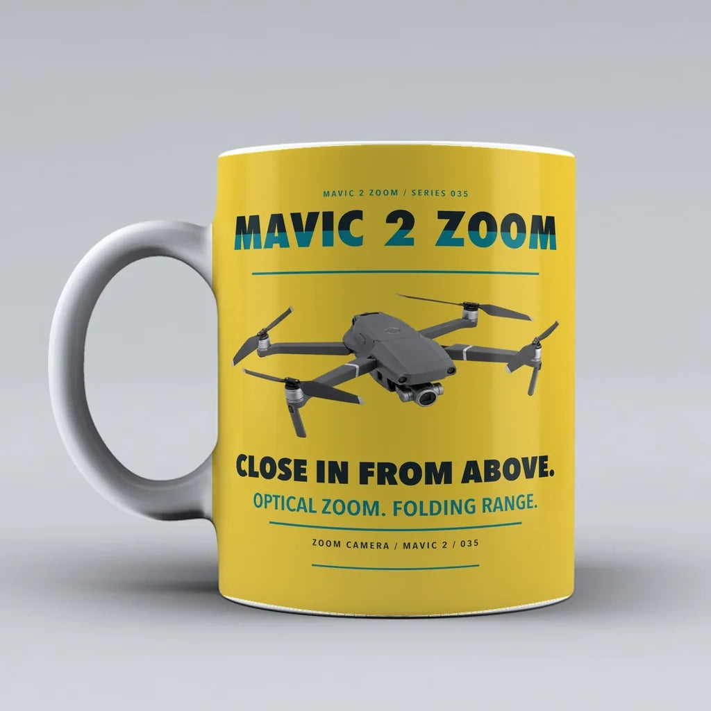 Mavic 2 Zoom Mug design on yellow dji