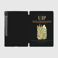 Thumbnail for Quimper–Cornouaille Airport (UIP) design on black samsung tablet tablet case