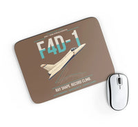 Thumbnail for F4D-1 Skyray design on brown rectangle mouse pad