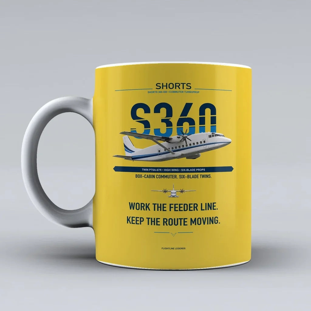 360-300 Mug design on yellow shorts