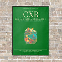 Thumbnail for Cam Ranh International Airport Nha Trang CXR - Canvas Framed - Green