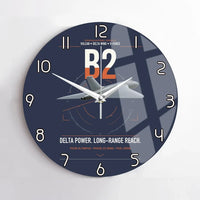 Thumbnail for Avro Vulcan B2 design on navy blue no frame wall clock