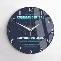 Thumbnail for Draganfly Commander 3XL design on navy blue no frame wall clock