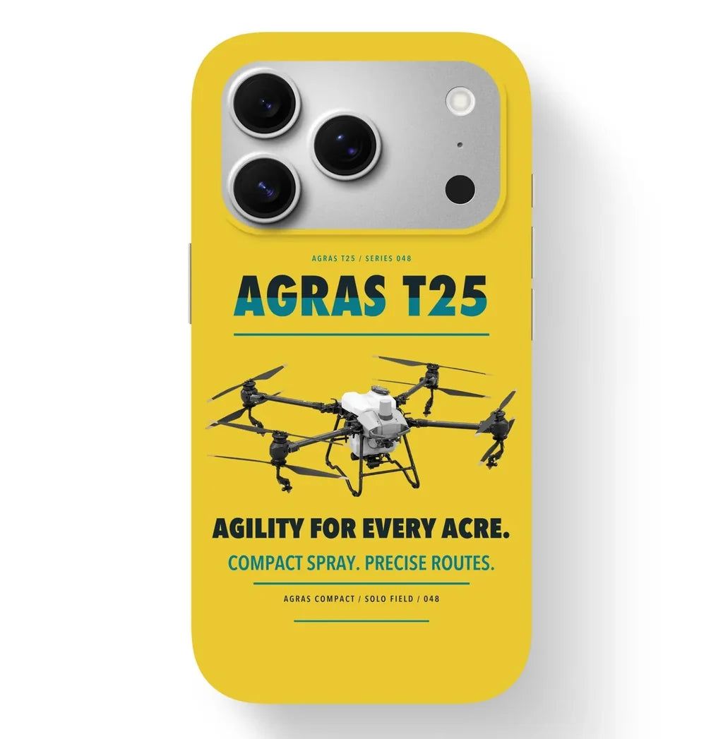 DJI Agras T25 Case design on yellow iphone case