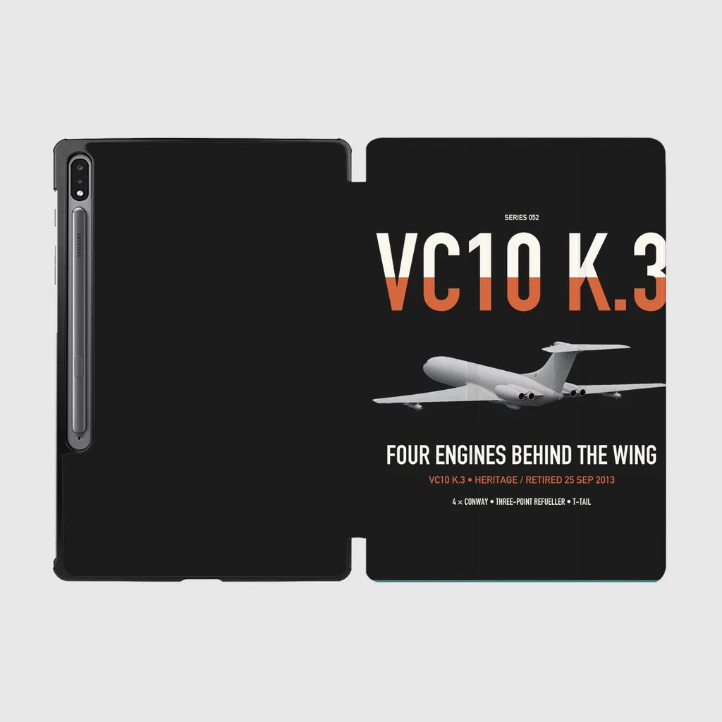 Vickers VC10 K.3 design on black samsung tablet tablet case