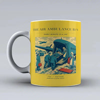 Thumbnail for VINTAGE G4506 - The Air Ambulance Run - Ceramic Mug design on yellow