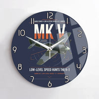 Thumbnail for Hawker Tempest Mk V design on navy blue no frame wall clock