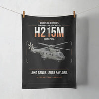Thumbnail for Airbus H215M design on black towel