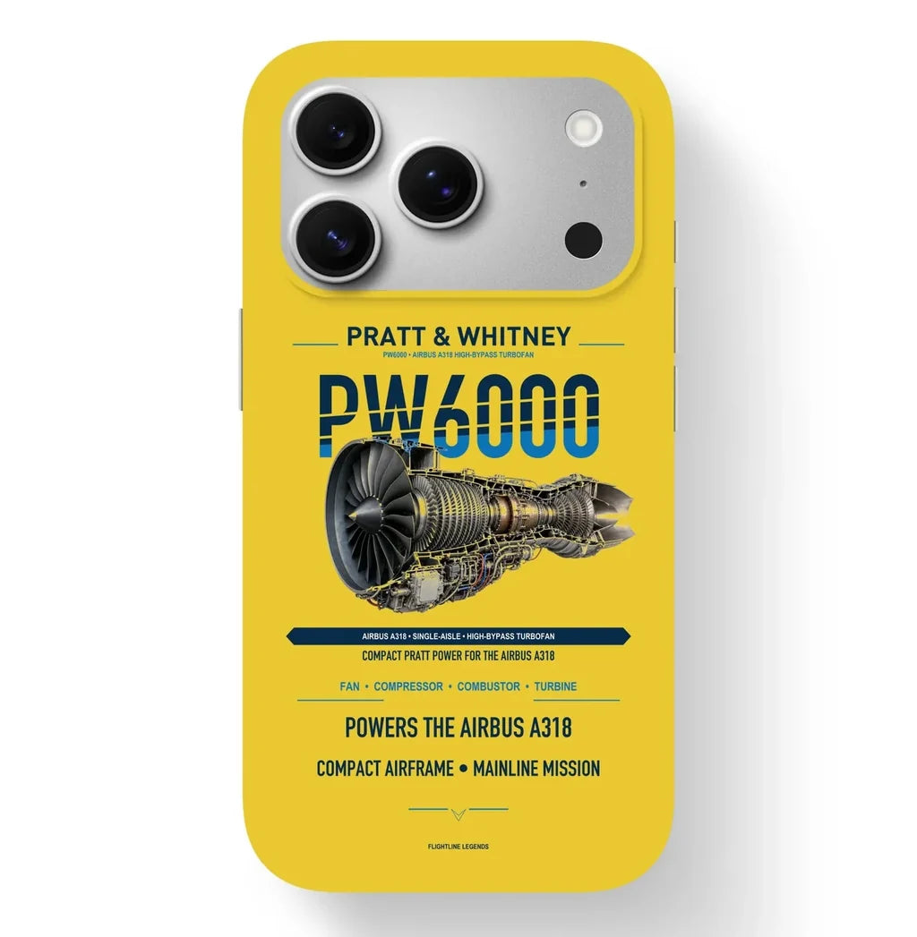 PW6000 Case design on yellow iphone case