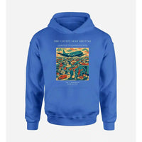 Thumbnail for VINTAGE G4388 - The County Seat Shuttle - Premium Hoodie design on blue premium