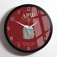 Thumbnail for Faleolo International Airport APW Wall-Clock Framed - Dark Red