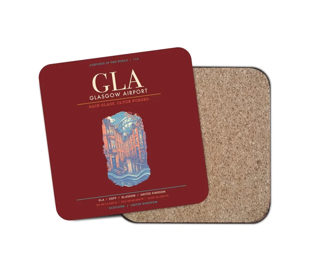 Glasgow Airport GLA - Dark Red