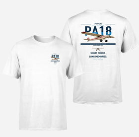 Double-Side Printing — Piper PA-18 Super Cub Double-Side T-Shirt