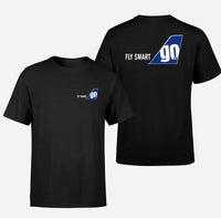 Thumbnail for Go First logo on black double side t shirt