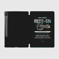 Thumbnail for RB211-524 design on black samsung tablet tablet case