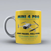 Thumbnail for Mini 4 Pro Mug design on yellow dji
