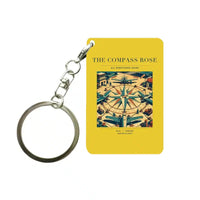 Thumbnail for VINTAGE G4139 - The Compass Rose - Designed Key Chain design on yellow