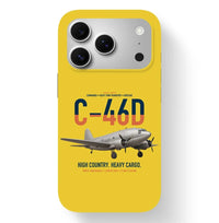 Thumbnail for C-46D Commando design on yellow magsafe iphone case, for iPhone 17 Pro