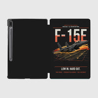 Thumbnail for F-15E Strike Eagle design on black samsung tablet tablet case
