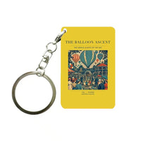 Thumbnail for VINTAGE G4011 - The Balloon Ascent - Designed Key Chain design on yellow
