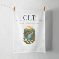 Thumbnail for Charlotte Douglas International Airport (CLT) design on white towel
