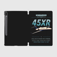 Thumbnail for Bombardier Learjet 45XR design on black samsung tablet tablet case
