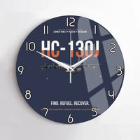 Thumbnail for HC-130J COMBAT KING II design on navy blue no frame wall clock