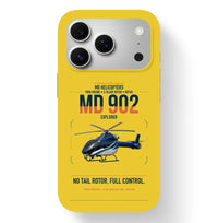 Thumbnail for MD Helicopters MD 902 Explorer design on yellow magsafe iphone case, for iPhone 17 Pro