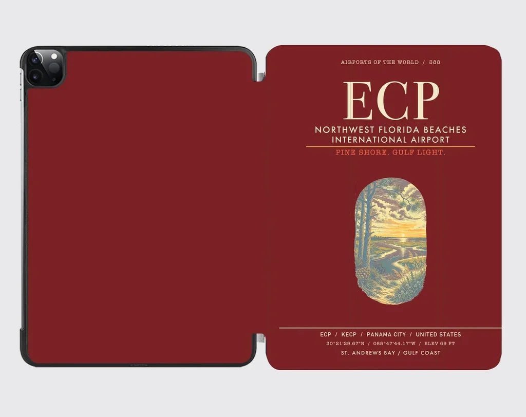 Northwest Florida Beaches International Airport ECP - Dark Red