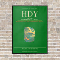 Thumbnail for Hat Yai International Airport HDY - Canvas Framed - Green