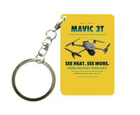 Thumbnail for DJI Mavic 3 Thermal Key Chain design on yellow key chain