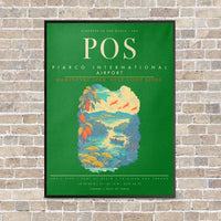 Thumbnail for Piarco International Airport POS - Canvas Framed - Green