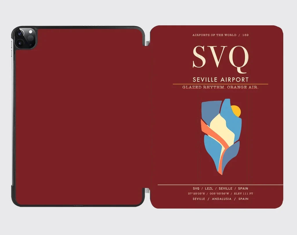 Seville Airport SVQ - Dark Red