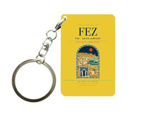 Thumbnail for Fes - Saiss Airport FEZ Key Chain design on yellow key chain