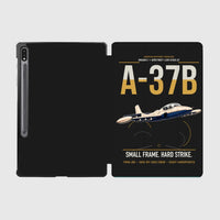 Thumbnail for A-37B Dragonfly design on black samsung tablet tablet case