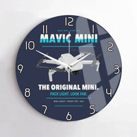 Thumbnail for DJI Mavic Mini design on navy blue no frame wall clock