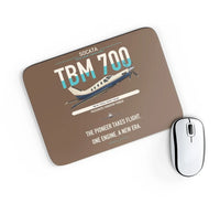 Thumbnail for Socata TBM 700 design on brown rectangle mouse pad