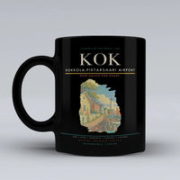 Thumbnail for Kokkola-Pietarsaari Airport (KOK) airport code design on black ceramic mug