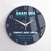 Thumbnail for Parrot ANAFI USA design on navy blue no frame wall clock