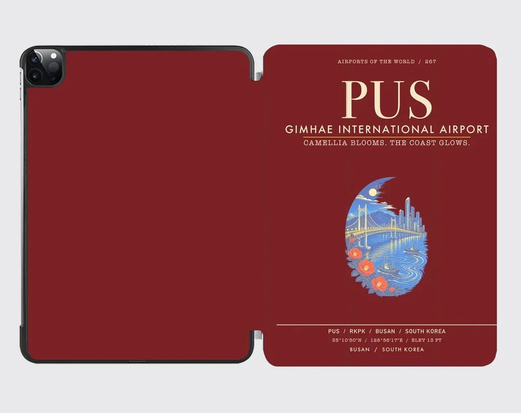 Gimhae International Airport Busan PUS - Dark Red