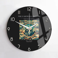 Thumbnail for VINTAGE G4131 - The Farewell Pistons - Designed Wall Clocks design on black no-frame