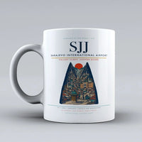 Thumbnail for Sarajevo International Airport SJJ Mug - White