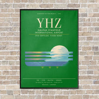 Thumbnail for Halifax Stanfield International Airport YHZ - Canvas Framed - Green