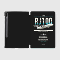 Thumbnail for Avro RJ100 design on black samsung tablet tablet case